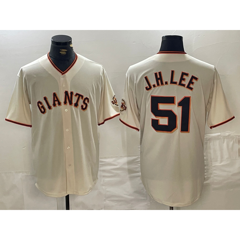 San Francisco Giants #51 Jung Hoo Lee Cream BUTLER 2024 Home Limited Stitched Jersey