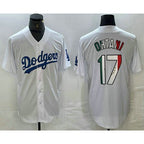 Los Angeles Dodgers #17 Shohei Ohtani Mexico White BUTLER Cool Base Stitched Jersey 2