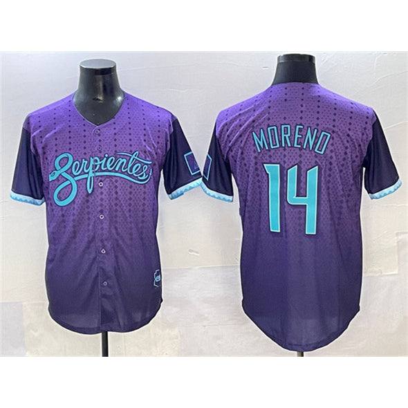 Arizona Diamondbacks #14 Gabriel Moreno Purple BUTLER 2025 City Connect Limited Stitched Jersey