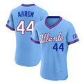 Atlanta Braves #44 Hank Aaron Player Powder Blue BUTLER 2026 City Connect T-shirt Limited Elite Home Game Stitched Jerseys