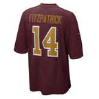 W.Football Team #14 Ryan Fitzpatrick Burgundy BUTLER Alternate Player Game Jersey