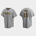 Pittsburgh Pirates #15 Oneil Cruz Gray BUTLER Road Cool Base Jersey