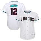 Arizona Diamondbacks #12 Lourdes Gurriel Jr Player White BUTLER World Series Home Game Stitched Jerseys