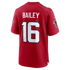 A.Falcons #16 Jake Bailey Red BUTLER Team Game Jersey