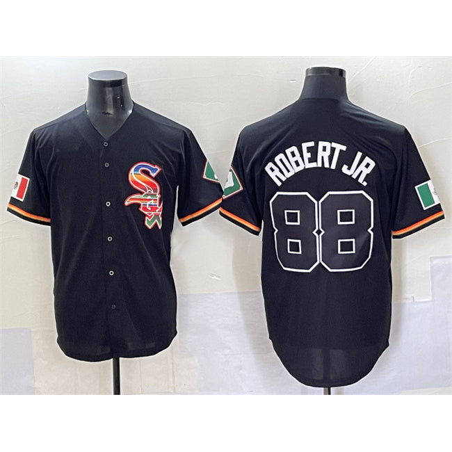 Chicago White Sox #88 Luis Robert Jr. Black BUTLER Mexico Limited Stitched Jersey