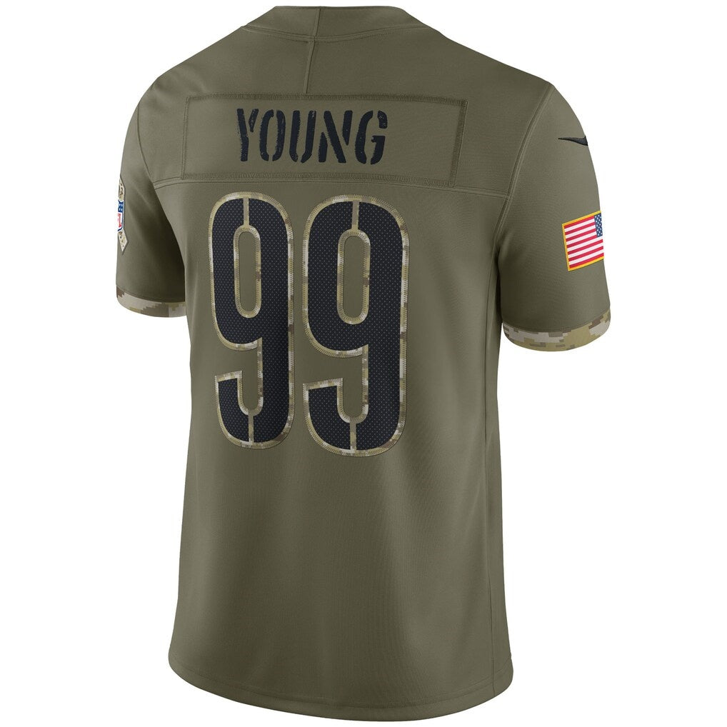 W.Commanders #99 Chase Young Olive BUTLER Salute To Service Limited Jersey