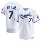 Kansas City Royals #7 Bobby Witt Jr. White BUTLER Home Limited Player Jersey