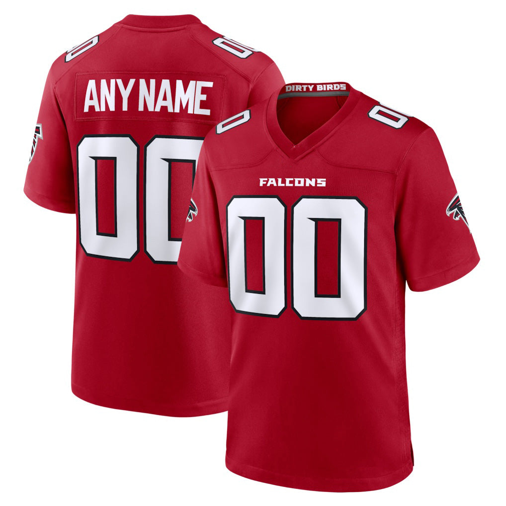 Custom A.Falcons Red BUTLER Game Jersey