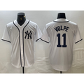 New York Yankees #11 Anthony Volpe White BUTLER Fashion Cool Base Jersey