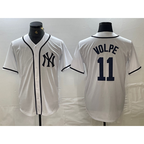 New York Yankees #11 Anthony Volpe White BUTLER Fashion Cool Base Jersey