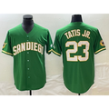 San Diego Padres #23 Fernando Tatis Jr Green BUTLER Cool Base Stitched Jersey