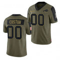 Custom B.Bills Olive BUTLER ACTIVE PLAYER 2021 Salute To Service Limited Stitched Jersey