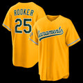 Oakland Athletics #25 Brent Rooker Gold BUTLER Alternate Stadium Jersey