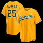 Oakland Athletics #25 Brent Rooker Gold BUTLER Alternate Stadium Jersey