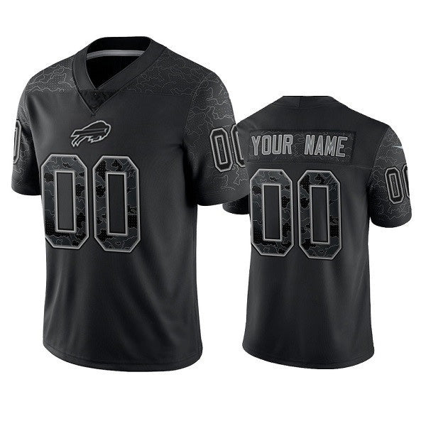 Custom B.Bills Active Player Black BUTLER Reflective Limited Stitched Jersey
