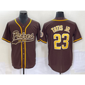 San Diego Padres #23 Fernando Tatis Jr Brown BUTLER NEW 2023 Cool Base Stitched Jersey