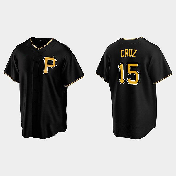 Pittsburgh Pirates #15 Oneil Cruz Black BUTLER Alternate Team Logo Coolbase Jersey
