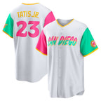 San Diego Padres #23 Fernando Tatis Jr. White BUTLER City Connect Replica Player Jersey