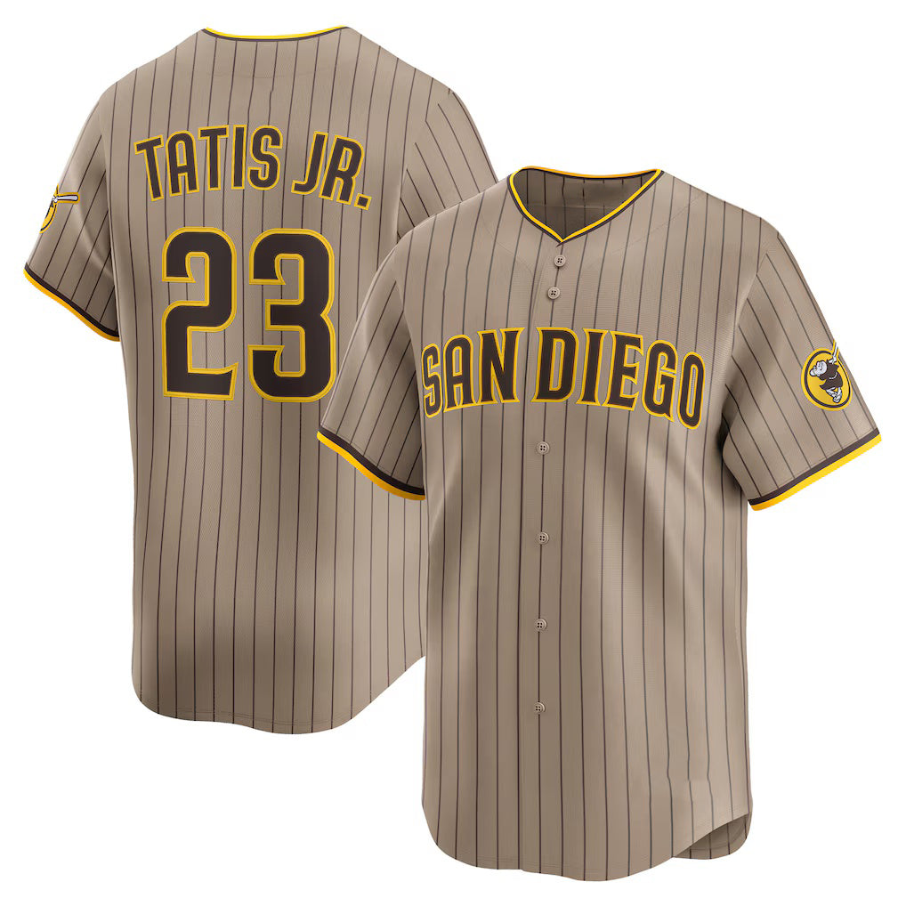 San Diego Padres #23 Fernando Tatis Jr. Khaki BUTLER Alternate Limited Player Jersey