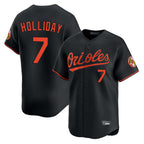 Baltimore Orioles #7 Jackson Holliday Player Black BUTLER Limited Home Game Stitched Jerseys