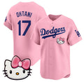 Los Angeles Dodgers #17 Shohei Ohtani Pink BUTLER 2025 Hello Kitty Vapor Limited Stitched Jersey