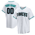 Custom Arizona Diamondbacks White BUTLER Cool Base Stitched Jersey