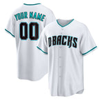 Custom Arizona Diamondbacks White BUTLER Cool Base Stitched Jersey