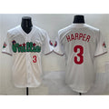 Philadelphia Phillies #3 Bryce Harper White BUTLER Phanatic Limited Stitched Jersey