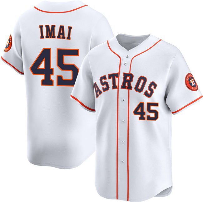 Houston Astros #45 Tatsuya Imai White BUTLER 2026 Home Limited Stitched Jersey