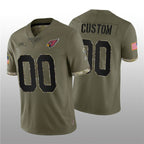 Custom A.Cardinals ACTIVE PLAYER 2022 Olive BUTLER Salute To Service Limited Stitched Jersey