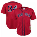 Boston Red Sox #34 David Ortiz Player Red BUTLER Mitchell & Ness Cooperstown Collection Mesh Home Stitched Jerseys
