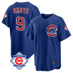 Chicago Cubs #9 Miguel Amaya Player Royal BUTLER 150th Anniversary Home Game Stitched Jerseys