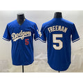 Los Angeles Dodgers #5 Freddie Freeman Royal BUTLER Limited Stitched Jersey