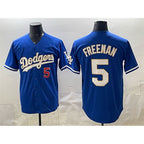 Los Angeles Dodgers #5 Freddie Freeman Royal BUTLER Limited Stitched Jersey