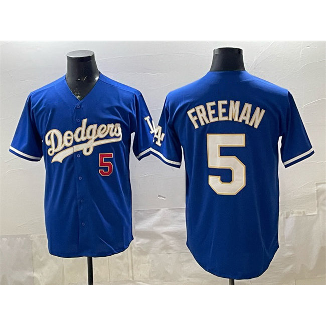 Los Angeles Dodgers #5 Freddie Freeman Royal BUTLER Limited Stitched Jersey