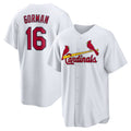 St. Louis Cardinals #16 Nolan Gorman White BUTLER Home Replica Jersey