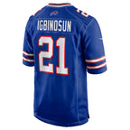 B.Bills #21 Davison Igbinosun Royal BUTLER Team Game Jersey