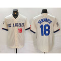 Los Angeles Dodgers #18 Yoshinobu Yamamoto Number Cream BUTLER 2024 City Connect Limited Stitched Jerseys
