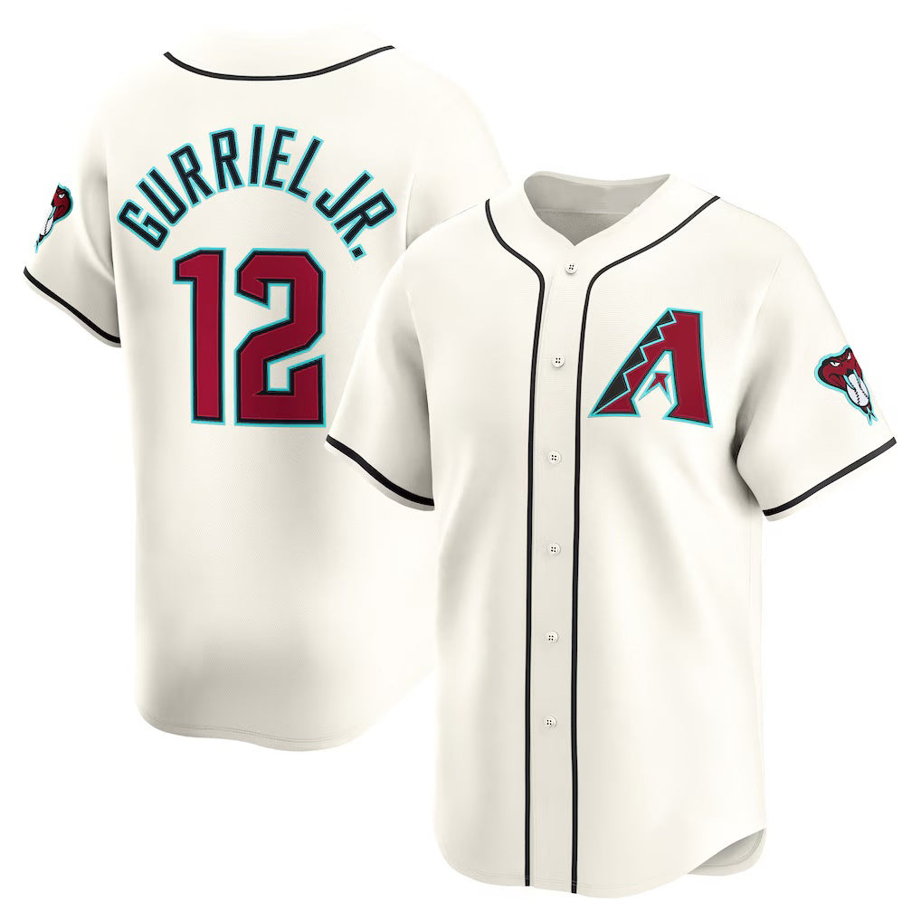 Arizona Diamondbacks #12 Lourdes Gurriel Jr. Cream BUTLER Home Limited Player Jersey
