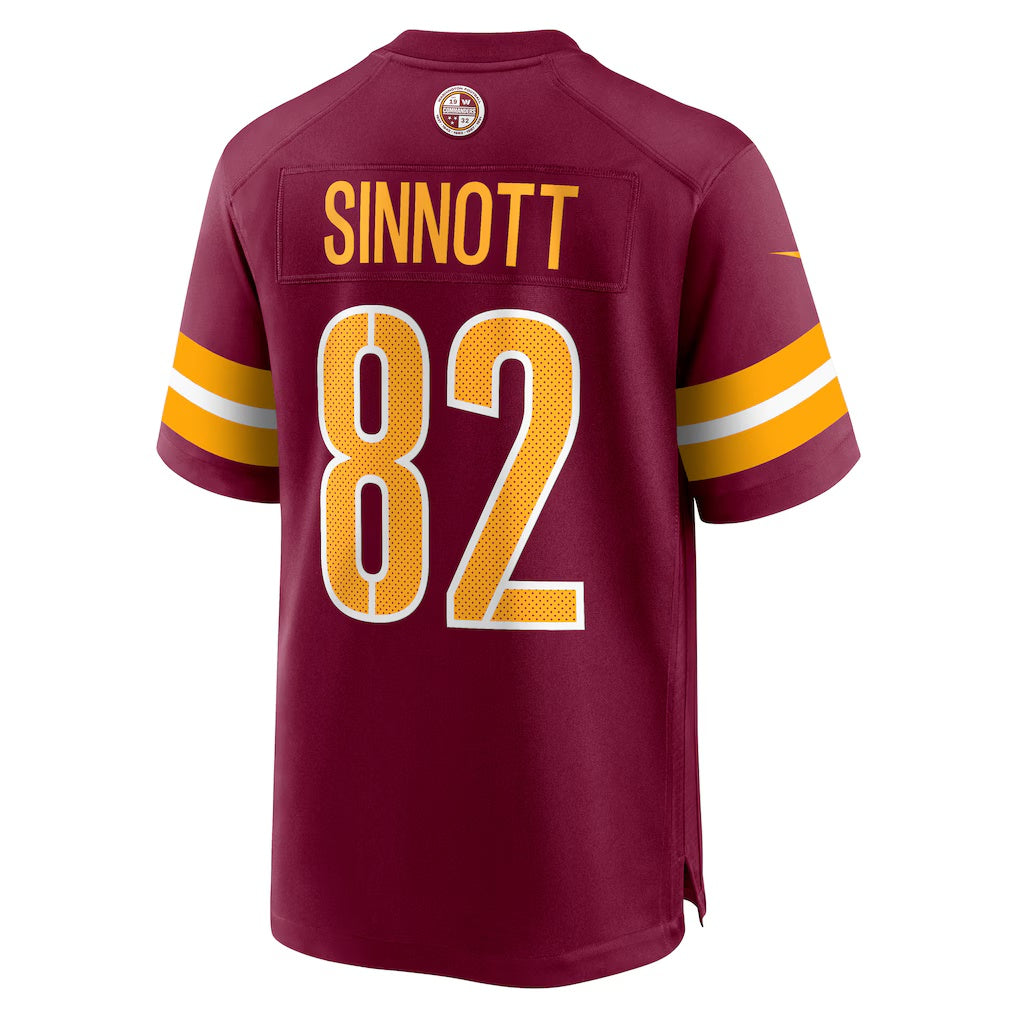 W.Commanders #82 Ben Sinnott Burgundy BUTLER Game Jersey