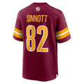 W.Commanders #82 Ben Sinnott Burgundy BUTLER Game Jersey