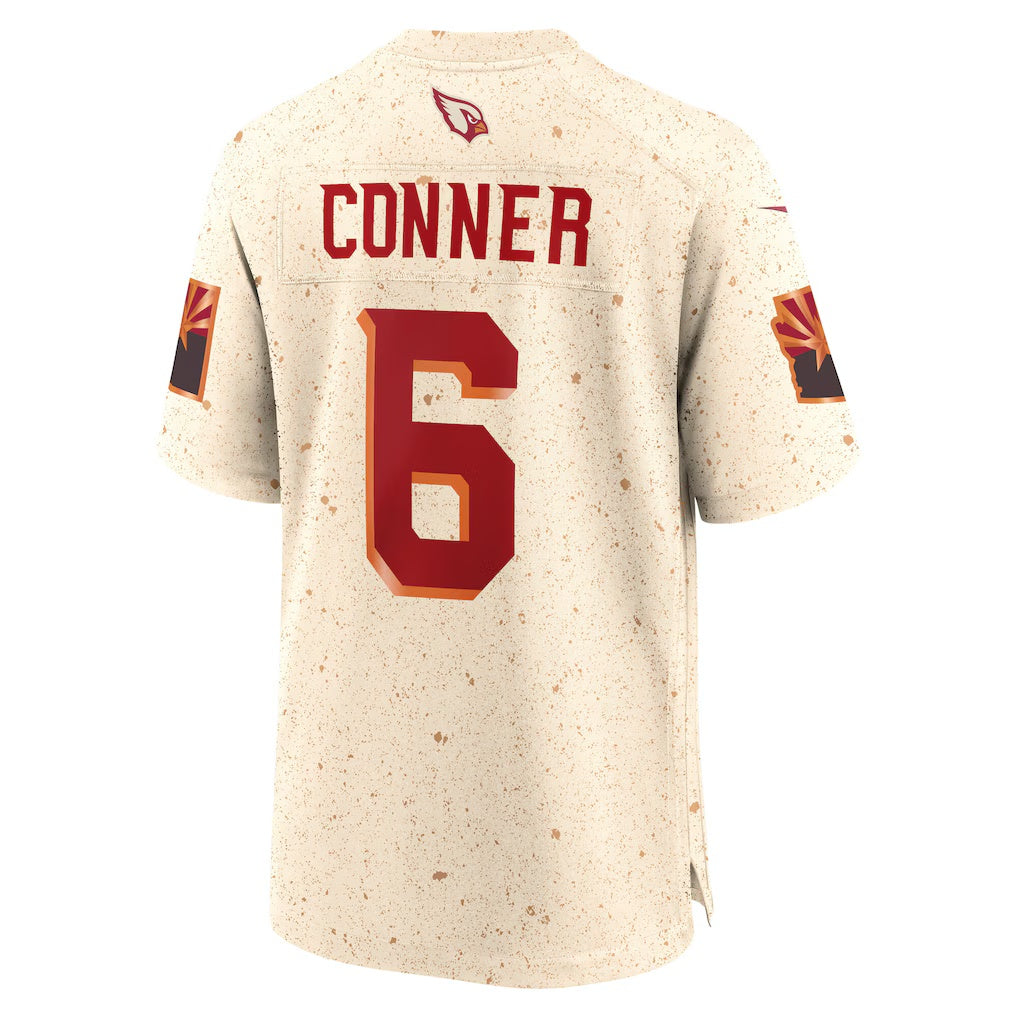 A.Cardinals #6 James Conner Natural BUTLER 2025 Rivalries Collection Game Jersey