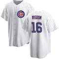 Chicago Cubs #16 Patrick Wisdom White BUTLER Cool Base Stitched Jersey