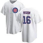 Chicago Cubs #16 Patrick Wisdom White BUTLER Cool Base Stitched Jersey