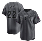 New York Mets #22 Juan Soto Graphite BUTLER 2024 City Connect Limited Stitched Jersey