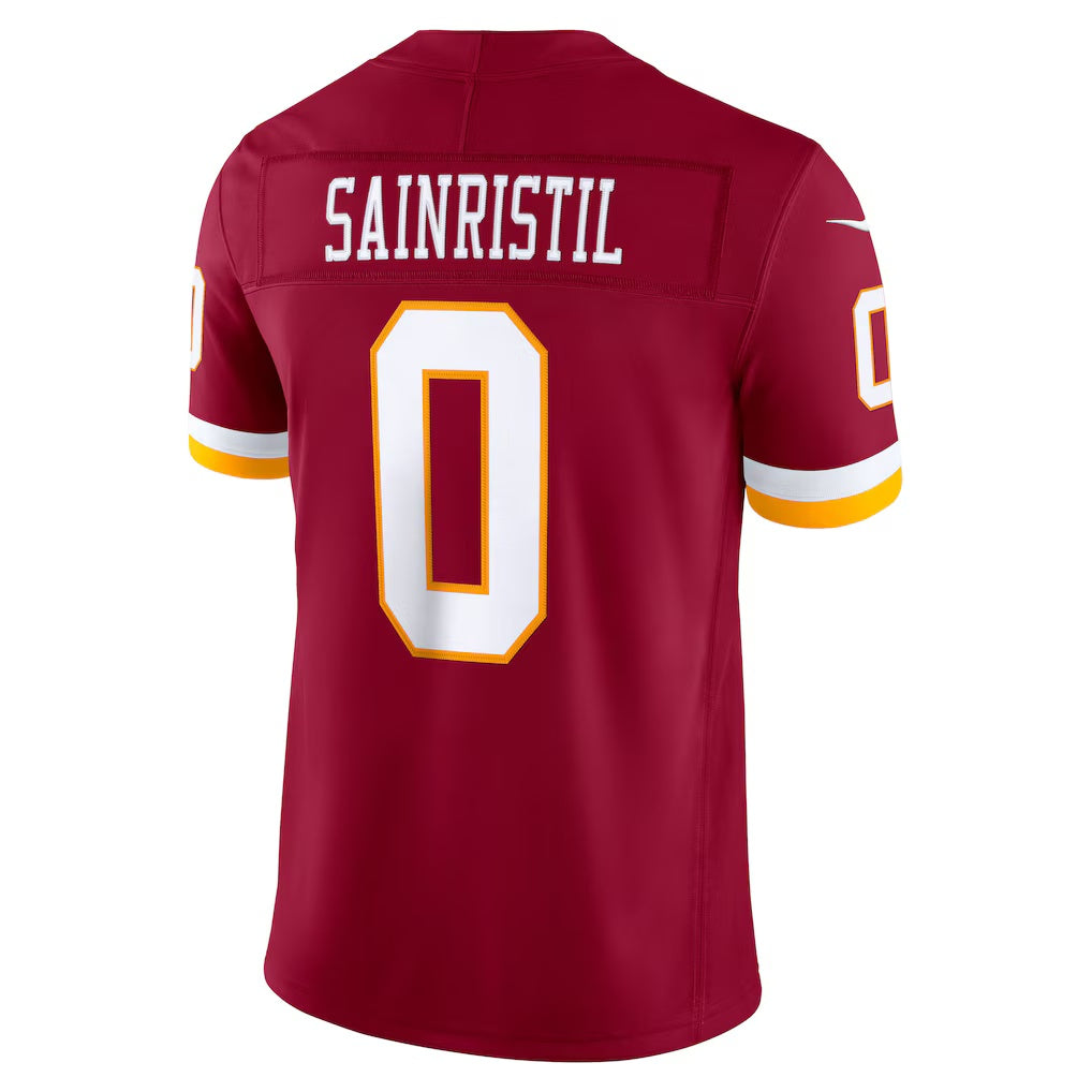 W.Commanders #0 Mike Sainristil Burgundy BUTLER Team Vapor F.U.S.E. Stitched Limited Jersey