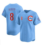 Chicago Cubs #8 Ian Happ Blue BUTLER 2024-25 2nd Alternate Limited Stitched Jersey