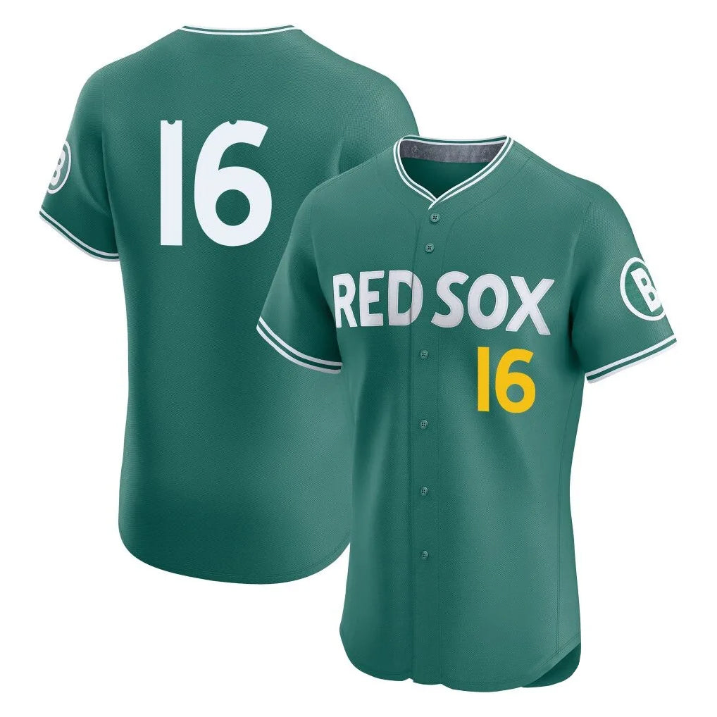 Boston Red Sox #16 Jarren Duran Player Green BUTLER City Connect Limited Elite Home Game Stitched Jerseys1