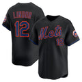 New York Mets #12 Francisco Lindor Black BUTLER Alternate Limited Jersey