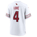 A.Cardinals #4 Jeremiyah Love White BUTLER Game Player Jersey